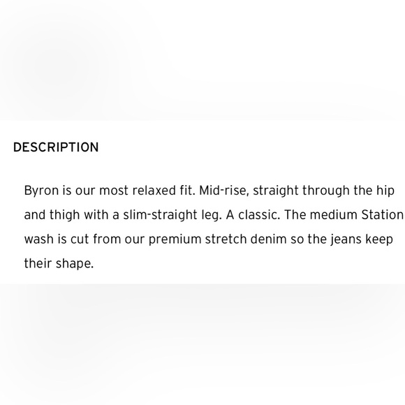 HUDSON Byron Five Pocket Straight Button Fly Jeans - Picture 12 of 13